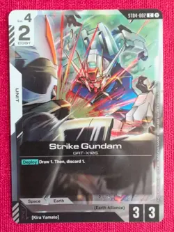 Tournament Promo Alt Art Foil Gundam Card Game CCG TCG SEED Strike Gundam Holo - Image 1