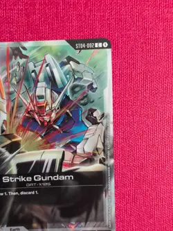 Tournament Promo Alt Art Foil Gundam Card Game CCG TCG SEED Strike Gundam Holo - Image 4