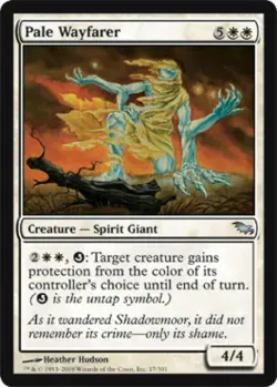 Pale Wayfarer -Foil Medium Play MTG Shadowmoor - Image 1