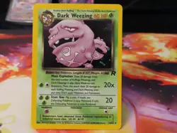 Dark Weezing Team Rocket Holo Rare WOTC LP Pokemon Card Vintage Classic - Image 1