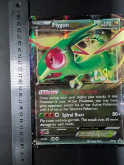 2015 Pokemon FLYGON EX #XY61 Black Star Promo Holo Jumbo Card English - Image 3