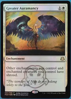 Greater Auramancy (Judge Promo) FOIL PLD MTG MAGIC CARD (516299) ABUGames - Image 1