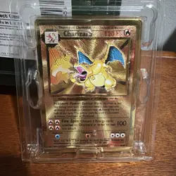 Pokemon TCG Charizard Gold Metal Collectors Edition Base Set Pokemon Card - Image 1