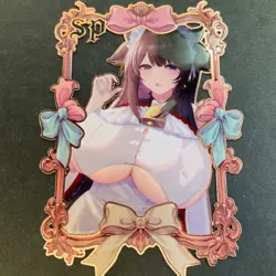 Goddess Story Gold METAL Card - Serial Number #057/200! Anime Girl *READ* - Image 1