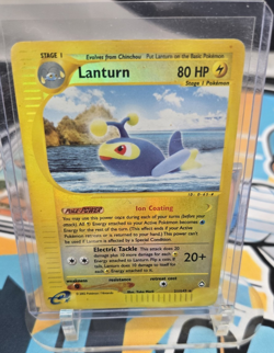 Pokemon Lanturn 021/147 Aquapolis Reverse Holo Rare Stage 1 80 HP English Card - Image 1