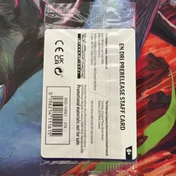 Pokemon STAFF Prerelease Promo Pack Sealed 4 Card Destined Rivals Rare Exclusive - Image 2