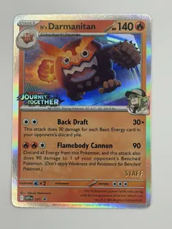 N's Darmanitan - 181 (Prerelease) [Staff] - SV: Scarlet & Violet Promo Cards 01 - Image 1