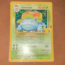 Venusaur Celebrations 25th Anniversary Holo Pokemon Card 15/102 100 HP Solarbeam - Image 1