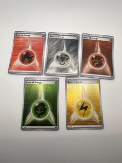 Pokemon x5 Holo Cards Basic Fire Metal Fighting Grass Lightning SWSH Set - Image 3