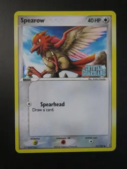 SPEAROW HOLO POKEMON CARD 61/100 EX CRYSTAL GUARDIANS STAMPED NEVER PLAYED NM - Image 1