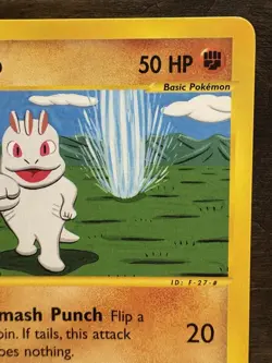 Machop 74/144 Skyridge E Reader Vintage WOTC Common Pokemon Card NM/LP - Image 3