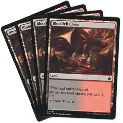 x4 Bloodfell Caves - 0259 - Foundations - Magic the Gathering (MTG) - Image 1