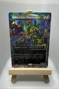 Mikey & Leo, Chaos & Order (Borderless) Teenage Mutant Ninja Turtles Foil - Image 1