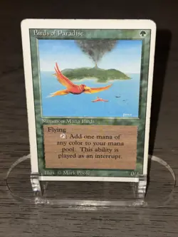 MTG Magic Birds of Paradise Revised LP (B) - Image 1