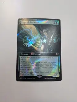 MTG - Sage of the Maze (Extended Art Ripple Foil) - Commander: M3C NM/M Cond - Image 1