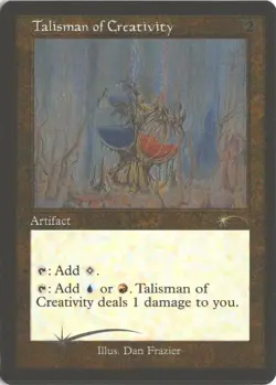 MTG Talisman Of Creativity (1058) *Etched Foil* Secret Lair: Dan Frazier MT/NM - Image 1