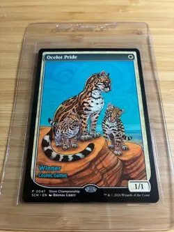 MTG Ocelot Pride 0047 Textless NON-Foil Lorwyn Store Championship Winner Promo - Image 2