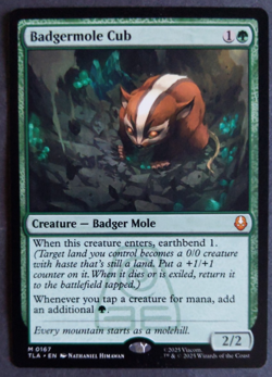 MTG Badgermole Cub | Avatar: The Last Airbender | NM | Mythic Green Creature | - Image 1