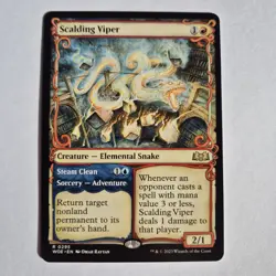 MTG Scalding Viper Steam Clean (Showcase) [Wilds of Eldraine] Near Mint - Image 1