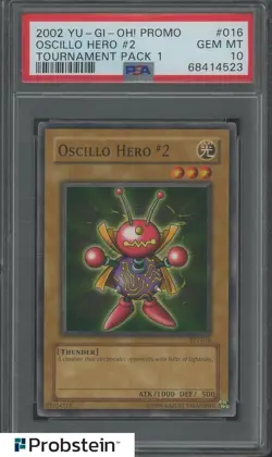 2002 Yu-Gi-Oh! Promo Tournament Pack 1 #016 Oscillo Hero #2 PSA 10 GEM MINT - Image 1