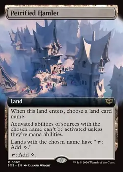 Petrified Hamlet x1 Extended Art FOIL Secrets of Strixhaven SOS NM MTG - Image 1