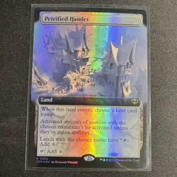 Petrified Hamlet (Extended Art) (R) Foil #362 Secrets of Strixhaven MTG NM - Image 1