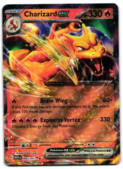 Charizard ex 006/165 - 🌊 151 Double Rare Pokemon TCG 🖤 - LP - Image 1