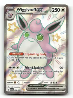 Wigglytuff ex 222/091 - Paldean Fates - Pokemon Card NM/M - Image 1