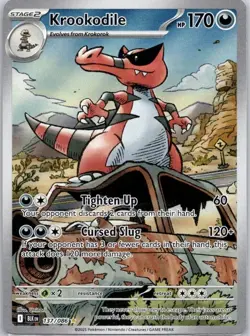 Krookodile - 137/086 137/086 Holo Illustration Rare SV: Black Bolt Pokemon NM - Image 1