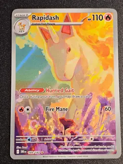 Pokemon TCG - Rapidash 189/182 Destined Rivals - Image 1
