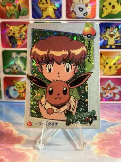 Pokemon Eevee HOLO Vintage Pocket Monsters Prism Sticker 1998 Bandai Ninetndo - Image 4