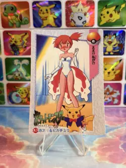 Pokemon Eevee HOLO Vintage Pocket Monsters Prism Sticker 1998 Bandai Ninetndo - Image 5