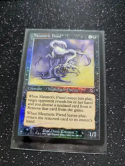 MTG Magic the Gathering Mesmeric Fiend Torment Foil Heavy Play - read descrip!! - Image 1