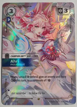Ahri - Inquisitive - Spiritforged Signed 227*/221 (English) - Image 2