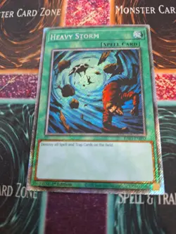 Yugioh Heavy Storm RA03-EN092 Platinum Secret Rare 1st Edition Near Mint - Image 1