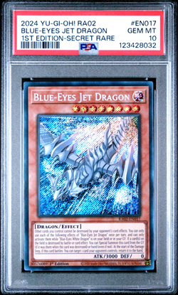 2024 YU-GI-OH! BL-EYES JET DRAGN 1ST ED. 25TH ANNIV. RAR. COLL. II #EN017 PSA 10 - Image 1