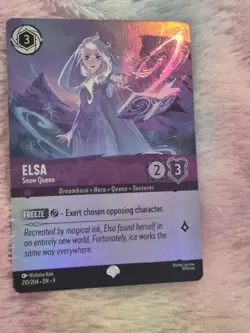 Disney Lorcana - Fabled - Elsa Snow Queen - Epic Foil - 210/204 - Image 1