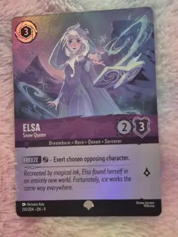 Disney Lorcana - Fabled - Elsa Snow Queen - Epic Foil - 210/204 - Image 2