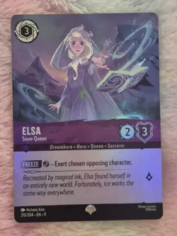 Disney Lorcana - Fabled - Elsa Snow Queen - Epic Foil - 210/204 - Image 3