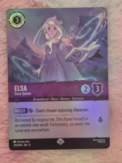 Disney Lorcana - Fabled - Elsa Snow Queen - Epic Foil - 210/204 - Image 4