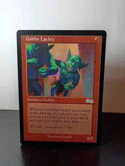 MTG Goblin Lackey 190/350 Urza's Saga Regular Uncommon - Image 1