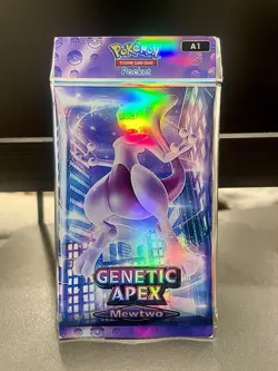 Custom Pokemon TCG Pocket Genetic Apex Mewtwo Booster God Pack - 5 Cards - Image 1