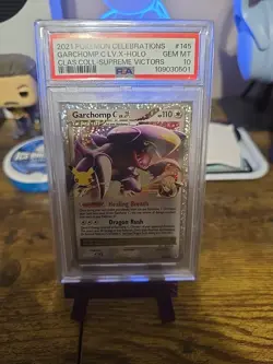 Pokemon 2021 Celebrations Classic Collection #145 Garchomp C LV.X-Holo PSA 10 - Image 1
