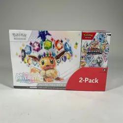 Pokemon Prismatic Evolutions ETB + Booster Bundle Costco 2 Pack - SEALED - Image 1
