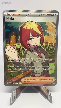 Mela - 140/131 - Pokemon Prismatic Evolutions Full Art Trainer Ultra Rare NM - Image 1