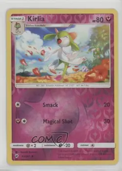 Kirlia Reverse Foil Pokemon Sun & Moon Burning Shadows #92 - Image 1