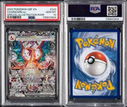 PSA 10 GEM MINT Charizard ex SIR 223/197 Obsidian Flames Pokemon 2023 - Image 1