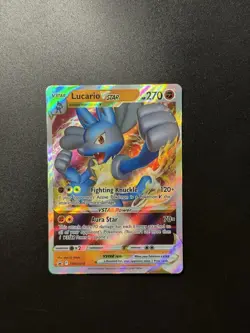 Lucario VSTAR SWSH214 Black Star Promo Pokemon Card NM Holo - Image 1