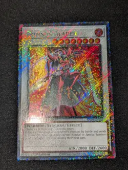 Crimson Blader 1st Edition Platinum Secret Rare RA04-EN161 Yu-Gi-Oh! - Image 1