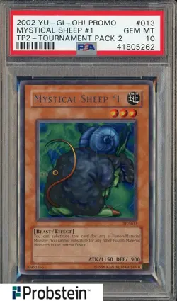 2002 Yu-Gi-Oh! Promo Tournament Pack 2 #013 Mystical Sheep #1 PSA 10 - Image 1